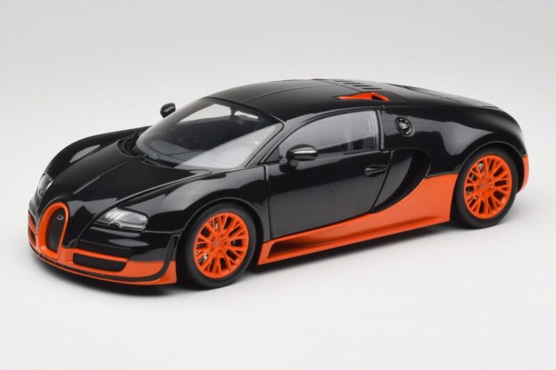 Bugatti Veyron Super Sport World Record Edition Carbon & Orange Minichamps 1:18 100110840 Метал