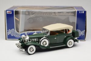 Cadillac Sport Phaeton Зелен Anson 1:18 30383 Метал — снимка 9 от 9