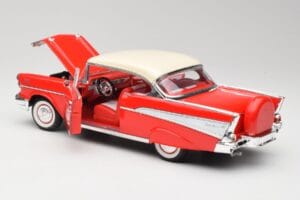 Chevrolet Bel Air Matador Червен & India Слонова Кост Road Legends 1:18 92109 Метал — снимка 5 от 8