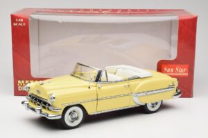 Chevrolet Bel Air Кабриолет Жълт Sun Star 1:18 1712 Метал — снимка 8 от 8