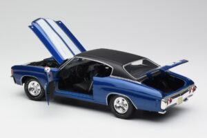 Chevrolet Chevelle SS 454 Синьо Maisto 1:18 531886 Метал — снимка 5 от 8