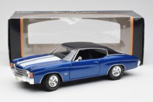 Chevrolet Chevelle SS 454 Синьо Maisto 1:18 531886 Метал — снимка 8 от 8
