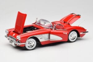 Chevrolet Corvette C1 Червен Motormax 1:18 73100TC Метал — снимка 2 от 8