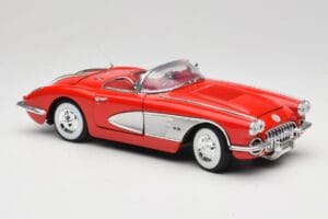 Chevrolet Corvette C1 Червен Motormax 1:18 73100TC Метал — снимка 6 от 8