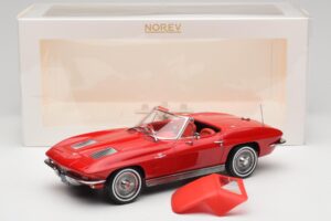 Chevrolet Corvette C2 Sting Ray Кабриолет Riverside Red Norev 1:18 189056 Метал — снимка 6 от 6