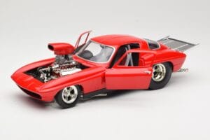 Chevrolet Corvette C3 Dragster Червен Hot Wheels 1:18 29226 Метал — снимка 2 от 8