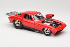 Chevrolet Corvette C3 Dragster Червен Hot Wheels 1:18 29226 Метал — снимка 6 от 8