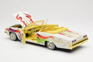 Chevrolet Impala Lowrider White Metallic Hot Wheels 1:18 27635 Метал — снимка 5 от 8
