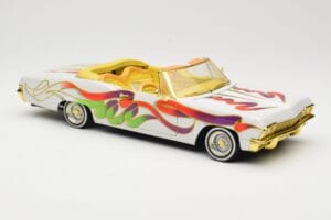 Chevrolet Impala Lowrider White Metallic Hot Wheels 1:18 27635 Метал — снимка 6 от 8