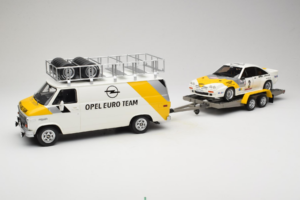 Opel Manta 400 Group B Rally Tour de Corse 1984 С Chevrolet G30 Сервизен Ван Otto 1:18 OT491 Смола — снимка 3 от 13