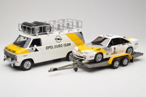 Opel Manta 400 Group B Rally Tour de Corse 1984 С Chevrolet G30 Сервизен Ван Otto 1:18 OT491 Смола