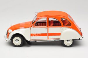 Citroen 2CV Spot Оранжев & Бял Solido 1:18 421183600 Метал — снимка 4 от 8