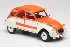 Citroen 2CV Spot Оранжев & Бял Solido 1:18 421183600 Метал — снимка 6 от 8