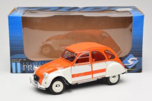 Citroen 2CV Spot Оранжев & Бял Solido 1:18 421183600 Метал — снимка 8 от 8