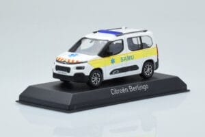 Citroen Berlingo Ambulance SAMU Бяло Жълто Norev 1:43 155769 Метал — снимка 2 от 4
