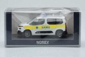 Citroen Berlingo Ambulance SAMU Бяло Жълто Norev 1:43 155769 Метал — снимка 4 от 4