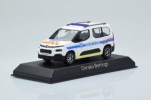 Citroen Berlingo Police Municipale v2 Бяло Синьо Norev 1:43 155768 Метал — снимка 2 от 4