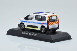 Citroen Berlingo Police Municipale v2 Бяло Синьо Norev 1:43 155768 Метал — снимка 3 от 4