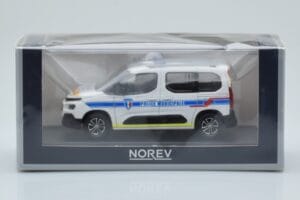 Citroen Berlingo Police Municipale v2 Бяло Синьо Norev 1:43 155768 Метал — снимка 4 от 4