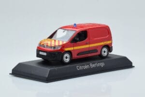 Citroen Berlingo Van Sapeurs Pompiers Червен Norev 1:43 155772 Метал — снимка 2 от 4