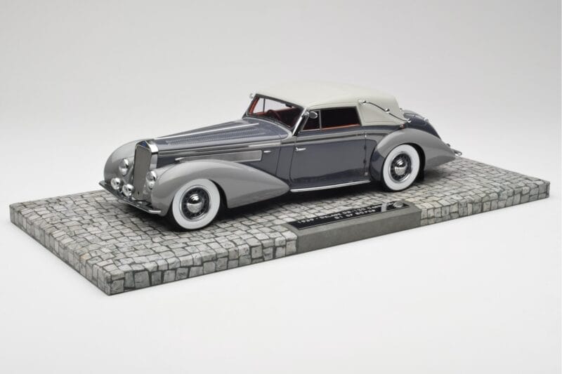 Delage D8 120 Кабриолет Сив & Тъмносив Minichamps 1:18 107115134 Метал