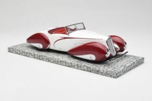 Delahaye Type 135 M Кабриолет Бял Червен Minichamps 1:18 107116161 Смола — снимка 4 от 6
