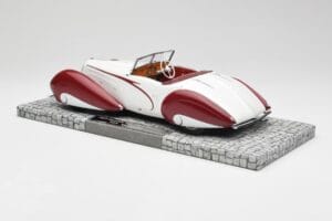 Delahaye Type 135 M Кабриолет Бял Червен Minichamps 1:18 107116161 Смола — снимка 5 от 6