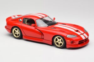 Dodge Viper GTS Червен Bburago 1:18 3075 Метал — снимка 6 от 8