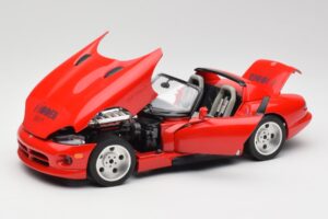 Dodge Viper RT/10 Червен Лимитирано Издание Bburago 1:18 3025 Метал — снимка 2 от 8