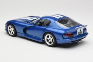 Dodge Viper GTS SR II Синьо с Бели Ивици Bburago 1:18 3330 Метал — снимка 7 от 8