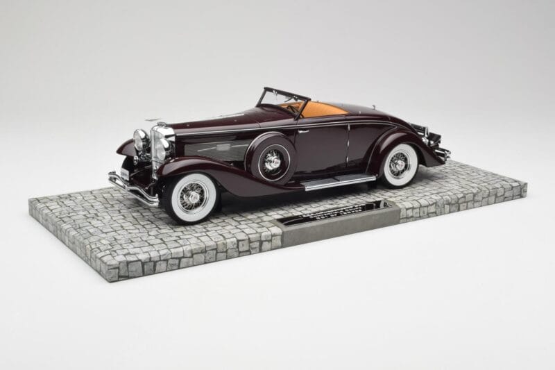 Duesenberg SJN Convertible Coupe Бордо Minichamps 1:18 107150331 Метал