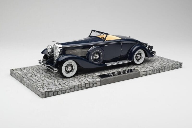 Duesenberg SJN Convertible Coupe Midnight Blue Minichamps 1:18 107150332 Метал