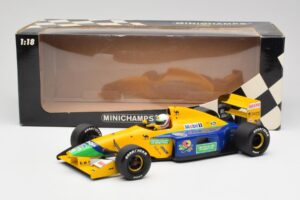 Benetton B191 #19 M. Schumacher F1 1991 Minichamps 1:18 100910119 Метал — снимка 6 от 6