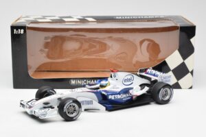 BMW Sauber F1.06 #16 N. Heidfeld F1 2006 Minichamps 1:18 100060016 Метал — снимка 6 от 6