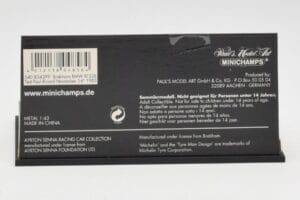 Brabham BMW BT52B A. Senna Test Car Paul Ricard 14 November 1983 Minichamps 1:43 540834399 Метал — снимка 4 от 5