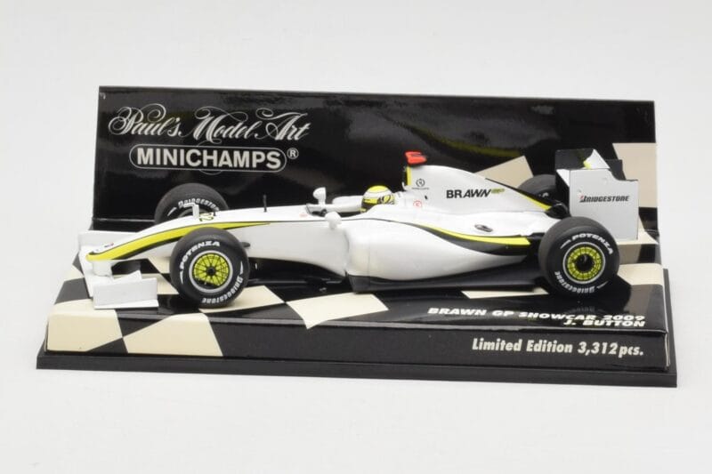 Brawn GP Mercedes BGP001 #22 J. Button Showcar 2009 Minichamps 1:43 400090092 Метал
