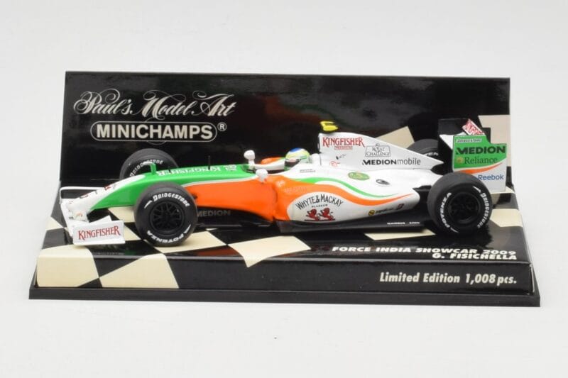 Force India Mercedes VJM02 #21 G. Fisichella Showcar 2009 Minichamps 1:43 400090091 Метал