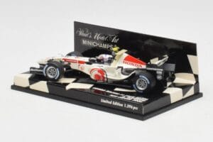 Honda RA106 A. Davidson Test Driver F1 2006 Minichamps 1:43 400060036 Метал — снимка 3 от 5