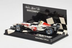 Honda RA106 #12 J. Button Hungarian GP Winner F1 2006 Minichamps 1:43 400060112 Метал — снимка 3 от 5