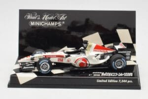Honda RA106 #12 J. Button Hungarian GP Winner F1 2006 Minichamps 1:43 400060112 Метал