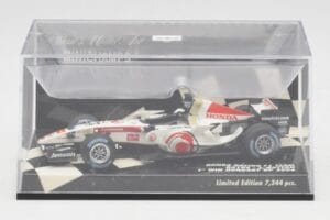 Honda RA106 #12 J. Button Hungarian GP Winner F1 2006 Minichamps 1:43 400060112 Метал — снимка 5 от 5