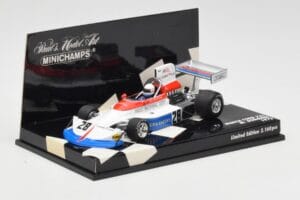 March Ford 751 #28 M. Donohue Race Car 1975 Minichamps 1:43 430750028 Метал — снимка 2 от 5