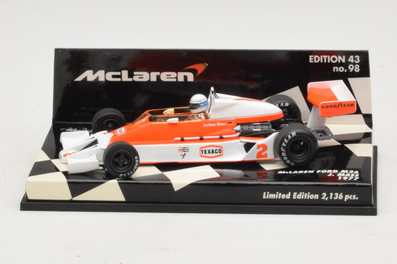 McLaren M26 Ford J. Mass F1 1977 Minichamps 1:43 530774302 Метал