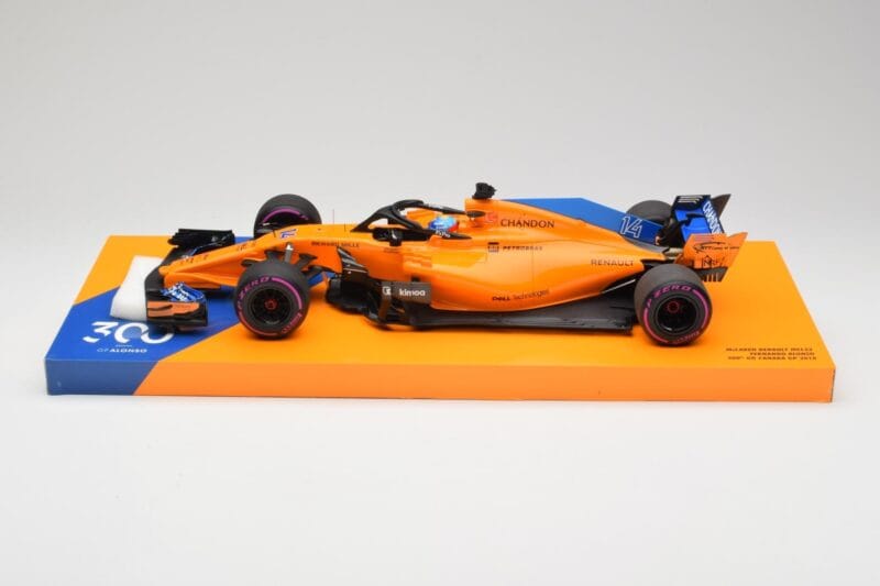 McLaren MCL33 #14 F. Alonso Canadian Grand Prix 300th Start 2018 Minichamps 1:18 533184014 Метал