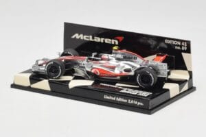 McLaren Mercedes MP4-23 #23 H. Kovalainen Showcar 2008 Minichamps 1:43 530084393 Метал — снимка 3 от 5