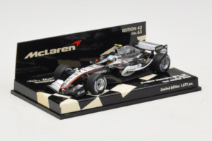McLaren MP4-20 Mercedes A. Wurz F1 2005 Minichamps 1:43 530054355 Метал — снимка 2 от 5
