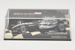 McLaren MP4-20 Mercedes #10 J.P. Montoya British GP Winner F1 2005 Minichamps 1:43 530054320 Метал — снимка 4 от 5