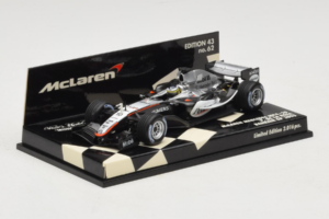 McLaren MP4-20 Mercedes P. de la Rosa F1 2005 Minichamps 1:43 530054315 Метал — снимка 2 от 5