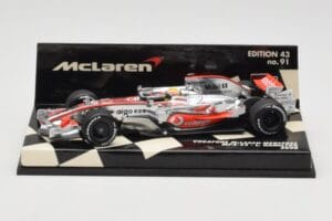 McLaren Mercedes MP4-23 #22 L. Hamilton Race Car 2008 Minichamps 1:43 530084322 Метал