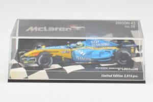 McLaren MP4-19B #5 D. Coulthard F1 2004 Minichamps 1:43 530044315 Метал — снимка 5 от 5